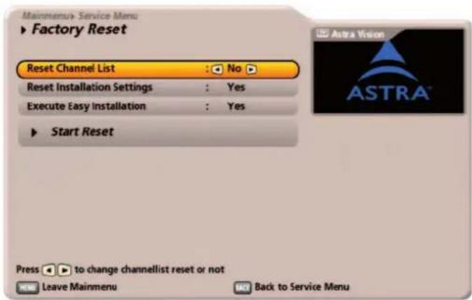 KATHREIN UFS 922sw - Restore Factory Default Settings - 1