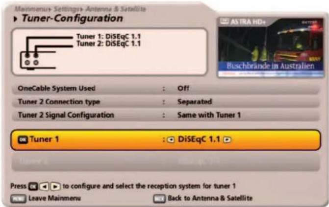 KATHREIN UFS 922sw - Tuner 1 - 1
