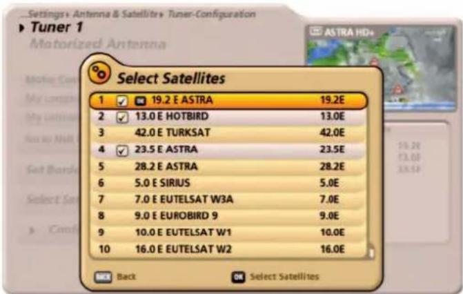 KATHREIN UFS 922sw - Set Up Satellites - 1