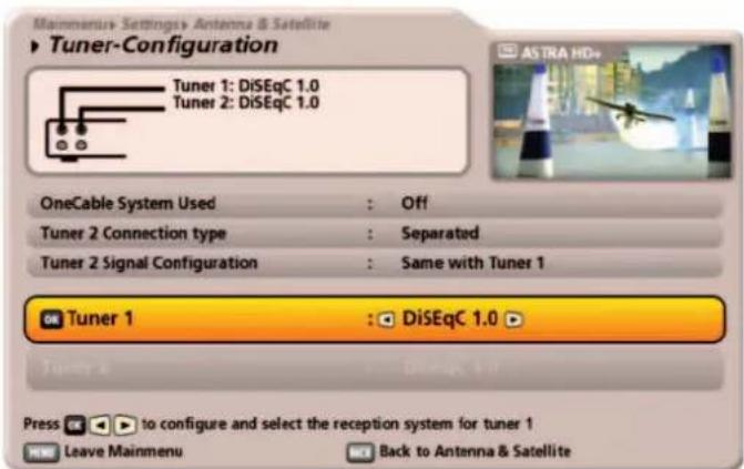 KATHREIN UFS 922sw - Tuner 1 - 1