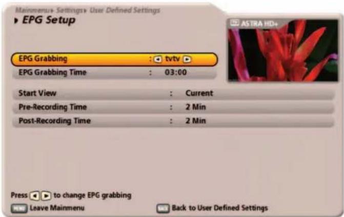 KATHREIN UFS 922sw - EPG Setup - 1