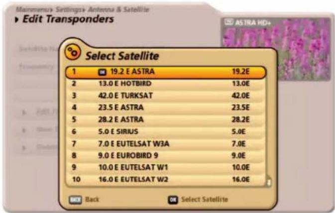 KATHREIN UFS 922sw - Satellite Name - 1