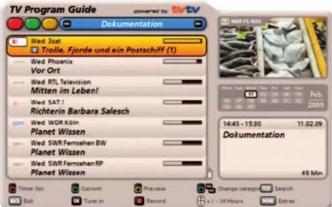 KATHREIN UFS 922sw - Categories view - 3