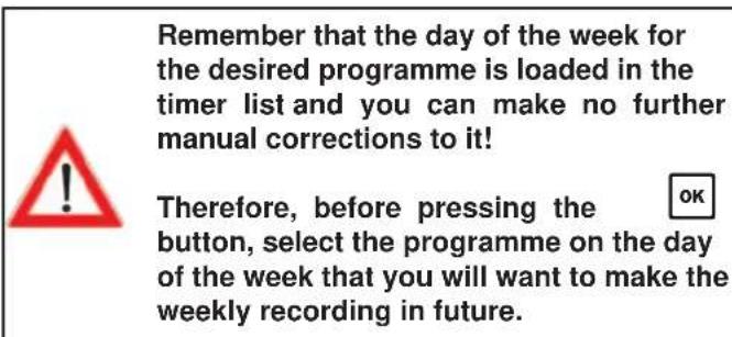 KATHREIN UFS 922sw - Recording "Weekly" - 1