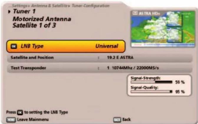 KATHREIN UFS 922sw - Set Up Satellites - 2