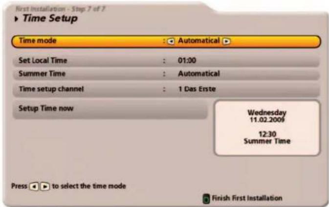 KATHREIN UFS 922sw - Date and Time - 1