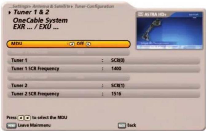 KATHREIN UFS 922sw - OneCable System - EXR ... / EXU ... - 2