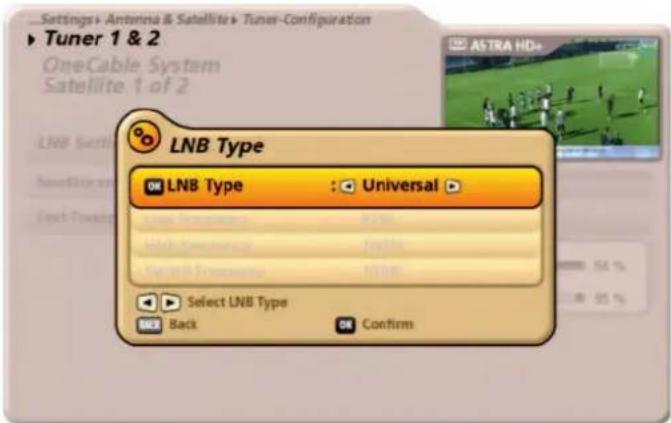 KATHREIN UFS 922sw - Tuner Configuration - 1