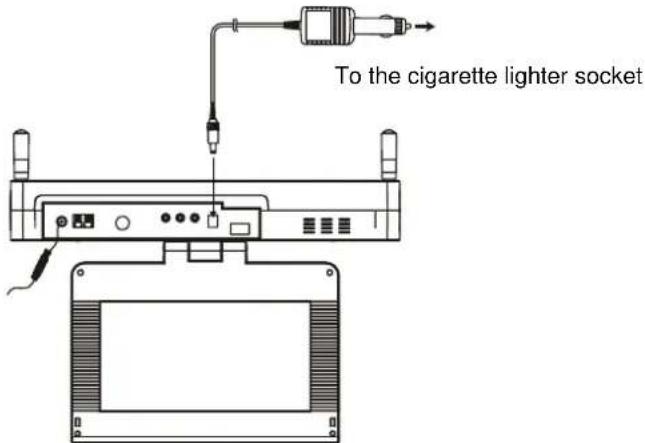 LENCO KDV-309 - CONNECTING TO A CAR ADAPTOR - 1