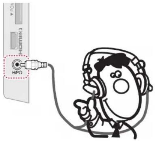LG 26LV550A - Headphone connection - 1