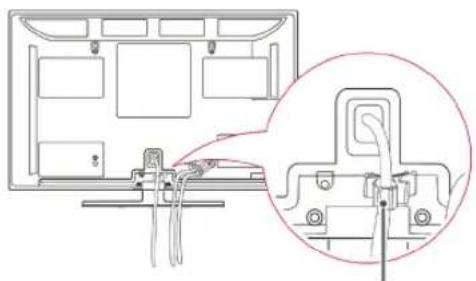 LG 26LV550A - Tidying cables - 1