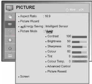 LG 26LV550A - PICTURE settings - 1