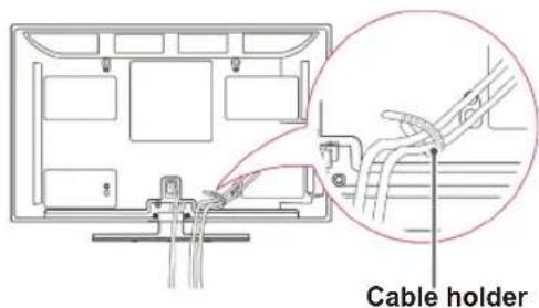 LG 26LV550A - Tidying cables - 2