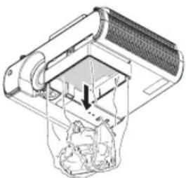 MITSUBISHI XD221U XGA - When the projector is mounted to the ceiling: - 1