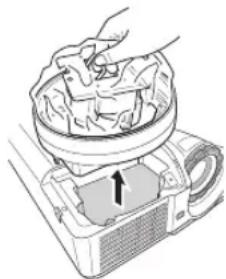 MITSUBISHI WD500U-ST DLP - When the projector is mounted to the ceiling: - 3