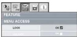 MITSUBISHI WD500U-ST DLP - To enable the password function: - 1