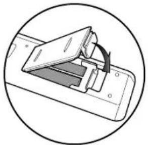 ONKYO DV-BD507 - Installing the Batteries in the Remote Control - 3