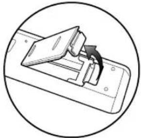 ONKYO DV-BD507 - Installing the Batteries in the Remote Control - 1