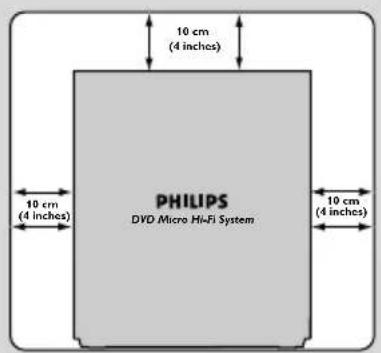 10 cm (4 inches) 10 cm (4 inches) PHILIPS DVD Micro Hi-Fi System 10 cm (4 inches) 10 cm (4 inches)
