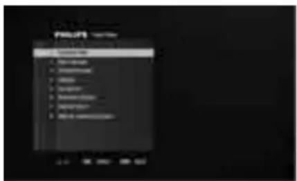 PHILIPS DSR9005 - Menu system - 2