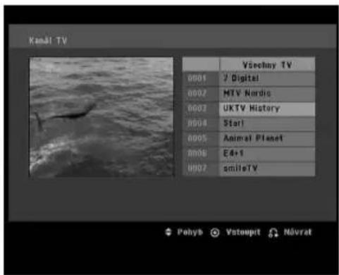 Kaněl TV Všechný TV 0001 7 Digital 0002 MTV Nordis 0003 UKTV History 0004 Starl 0005 Animal Planet 0006 E4+1 0007 smileTV Pohyb Vstoupit Növrat