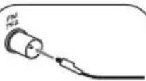 KENWOOD K-531-SB - Connecting the FM antenna cord - 1