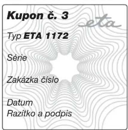 Eta Fricool - Záznamy o záručních opravách • Záznamy o záručných opravách - 3