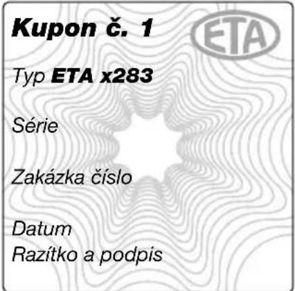 Eta Lancetta - Postup pri reklamácii - 1