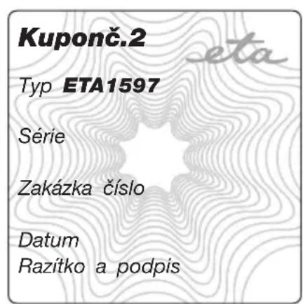Eta Elle - Záznamyozáručníchopravách•Záznamyozáručnýchopravách - 3