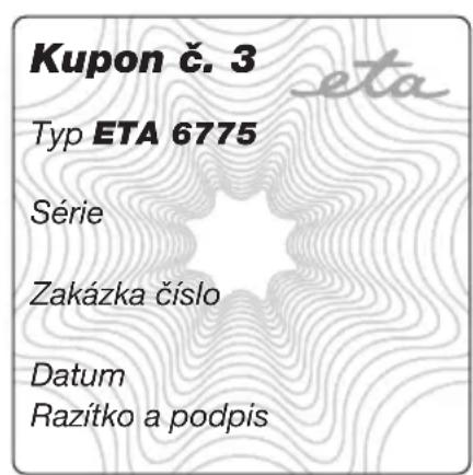 Eta 677590000 - ZÁRUČNÍ LIST • ZÁRUČNÝ LIST - 2