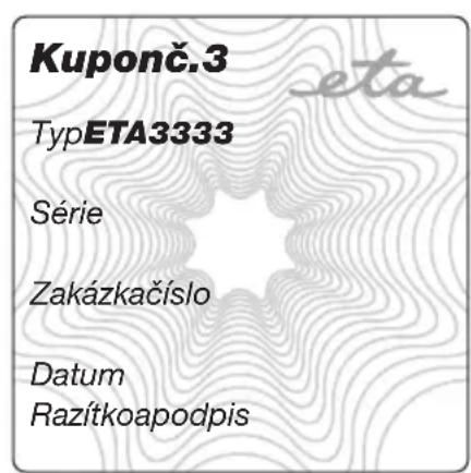 Eta Icelic 2v1 - Záznamyozáručníchopravách•Záznamyozáručnýchopravách - 4