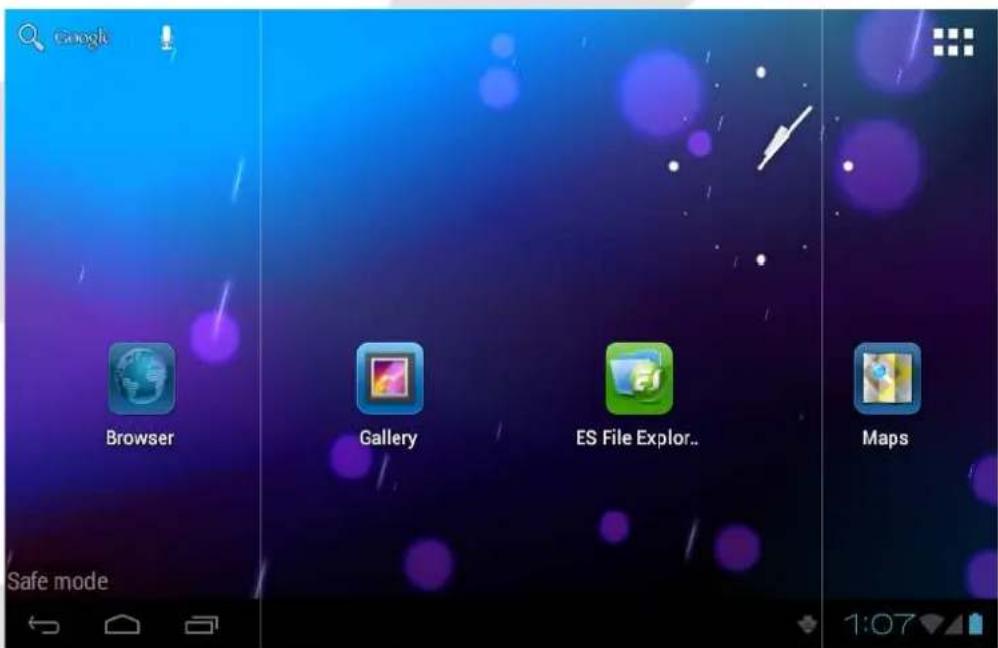 Google Browser Gallery ES File Explor.. Maps Safe mode 1:07
