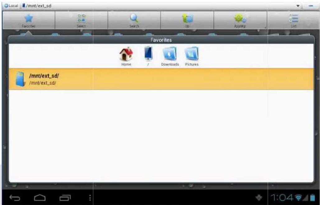 /mnt/ext_sd/ Home / Downloads Pictures /mnt/ext_sd/ /mnt/ext_sd/