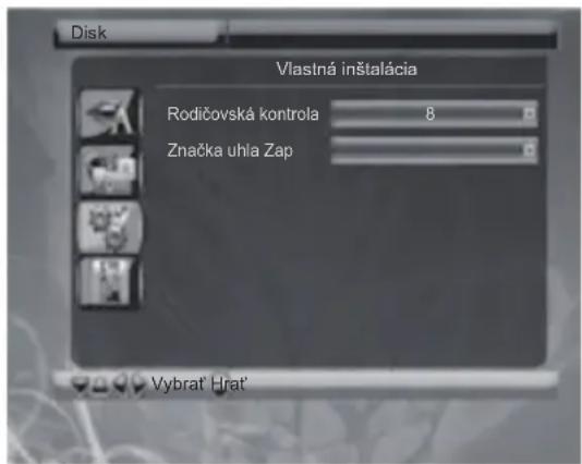 ECG DVD 4550 PVR - Všeobecné kroky v menu nastavení - 1