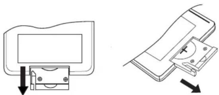 ECG DVP 7808 DVB-T - Použití knoflíkové lithiové baterie - 1