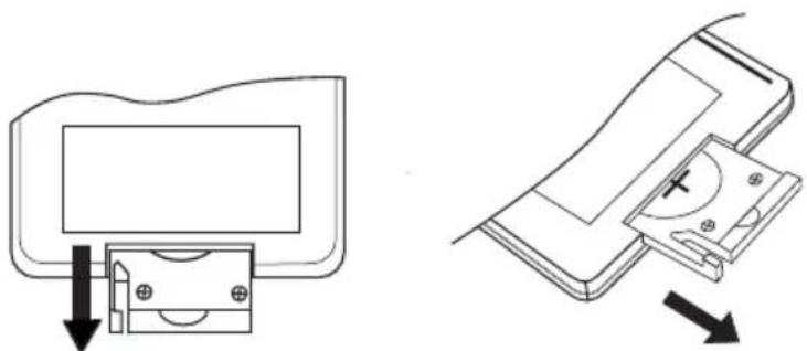 ECG DVP 9808 DVB-T - Použití knoflíkové lithiové baterie - 1