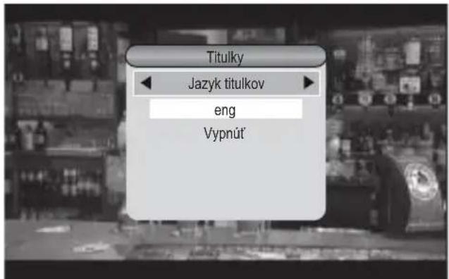 Titulky Jazyk titulkov eng Vypnút