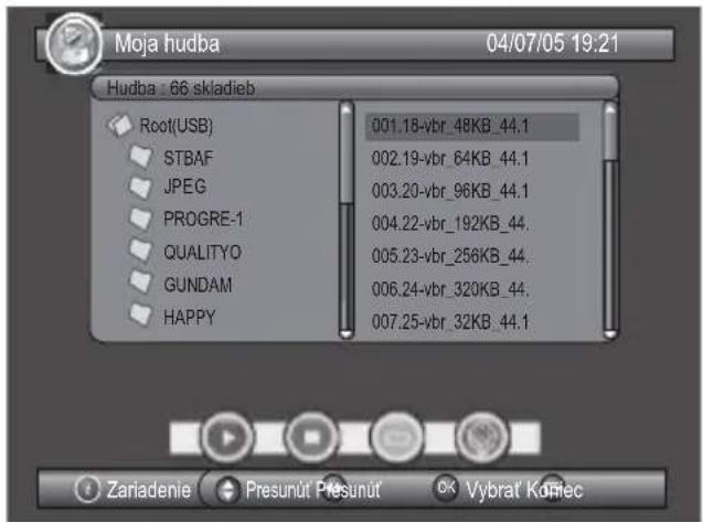 Moja hudba 04/07/05 19:21 Hudba : 66 skladieb Root(USB) STBAF JPEG PROGRE-1 QUALITYO GUNDAM HAPPY 001.18-vbr_48KB_44.1 002.19-vbr_64KB_44.1 003.20-vbr_96KB_44.1 004.22-vbr_192KB_44. 005.23-vbr_256KB_44. 006.24-vbr_320KB_44. 007.25-vbr_32KB_44.1 Zariadenie Presunut Presunut Vybrat Kofiec