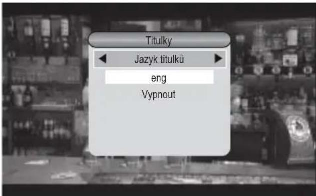 Titulky Jazyk titulkü eng Vypnout