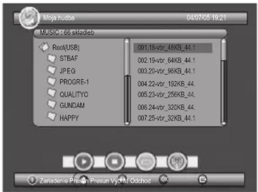 Moja hudba 04/07/05 19:21 MUSIC : 66 skladieb Root(USB) STBAF JPEG PROGRE-1 QUALITYO GUNDAM HAPPY 001.18-vbr_46KB_44.1 002.19-vbr_64KB_44.1 003.20-vbr_96KB_44.1 004.22-vbr_192KB_44. 005.23-vbr_256KB_44. 006.24-vbr_320KB_44. 007.25-vbr_32KB_44.1 Zariaden e Presun Presun Vyst at Ochod OK