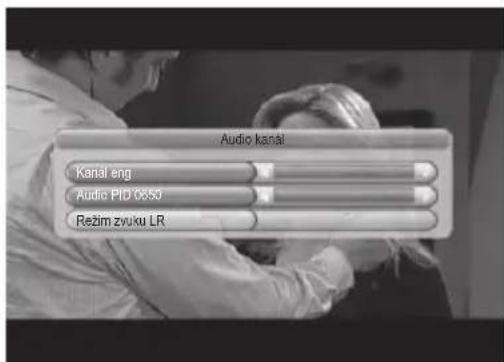 Audio kanal Kanal eng Audre PID 6850 Režim zvuku LR
