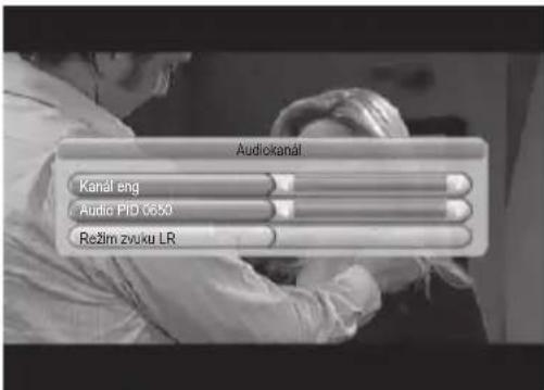 Audiokanál Kanal eng Audio PID 0650 Režim zvuku LR