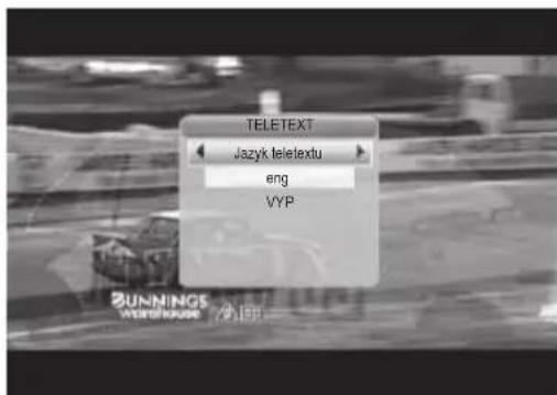 TELETEXT Jazyk teletextu eng VYP