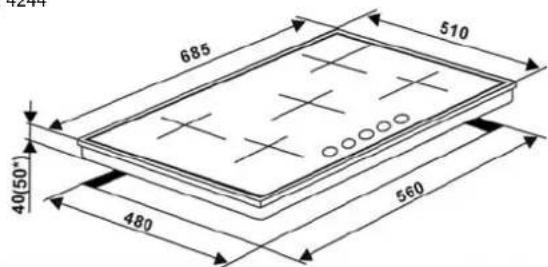 685 510 40(50°) 480 560