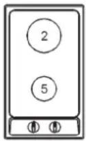 GORENJE G34AX1 - BURNER ARRANGEMENT ON THE HOT PLATE - 1