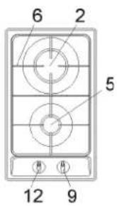 GORENJE G34AX1 - POPIS VARNÉ DESKY - 1