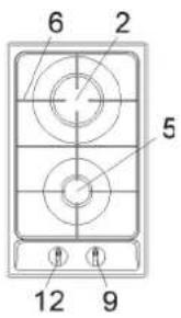GORENJE G34AX1 - DESCRIZIONE PIANI DI COTTURA - 1