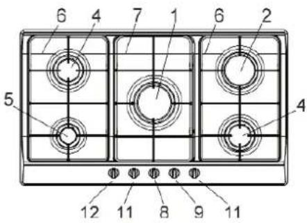 GORENJE G34AX1 - DESCRIZIONE PIANI DI COTTURA - 4