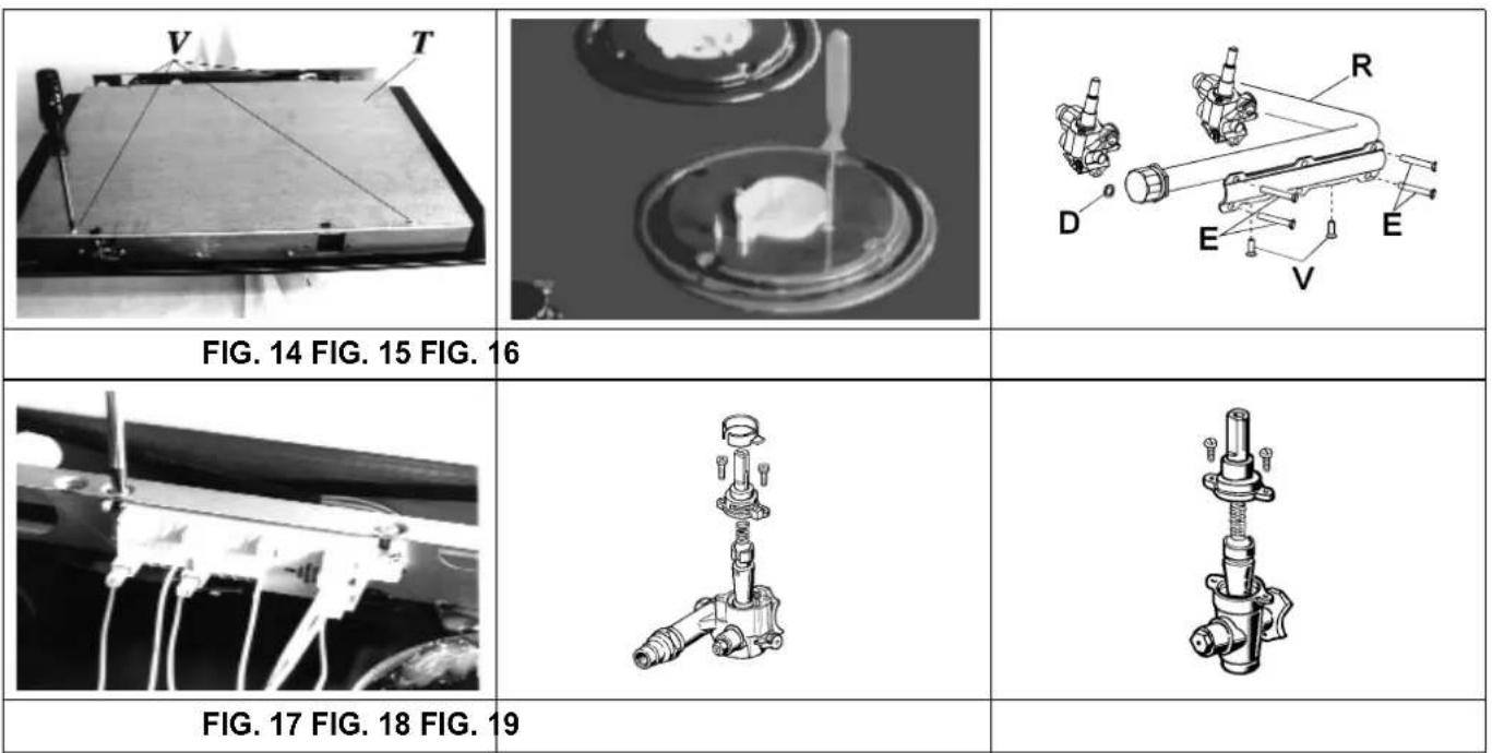 GORENJE GT76AB1 - Greasing the taps (see fig. 18 - 19) - 1