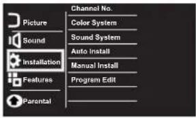 PHILIPS 32PFL3330 - Installation Menu - 1